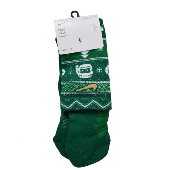 Nike Other - Nike Santa Green Basketball Socks 12-15
